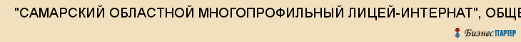  "САМАРСКИЙ ОБЛАСТНОЙ МНОГОПРОФИЛЬНЫЙ ЛИЦЕЙ-ИНТЕРНАТ", ОБЩЕЖИТИЕ , Самара
