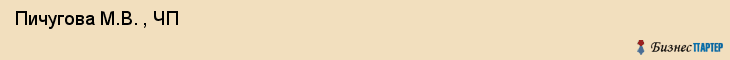  Пичугова М.В. , ЧП , Самара