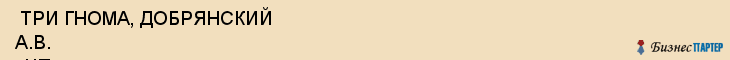  ТРИ ГНОМА, ДОБРЯНСКИЙ А.В. , ЧП , Самара